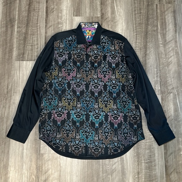 Robert Graham Cumbernauld Printed Long Sleeve Button Down - XL - Picture 2 of 7